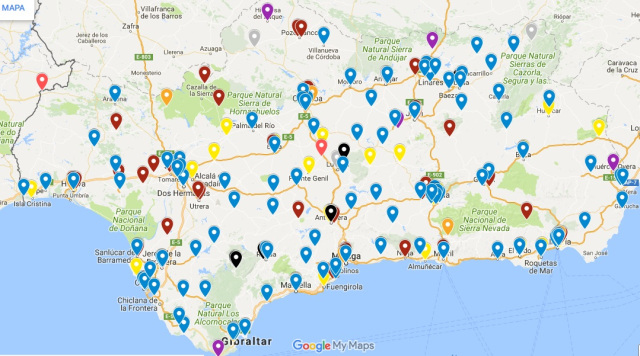 Consulta el mapa de las radios comerciales de Andalucía por grupos empresariales elaborado por COMandalucía