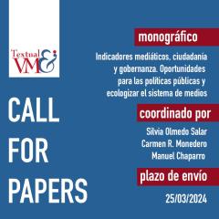 CFP: Indicadores mediáticos, ciudadanía y gobernanza. Oportunidades para las políticas públicas y ecologizar el sistema de medios